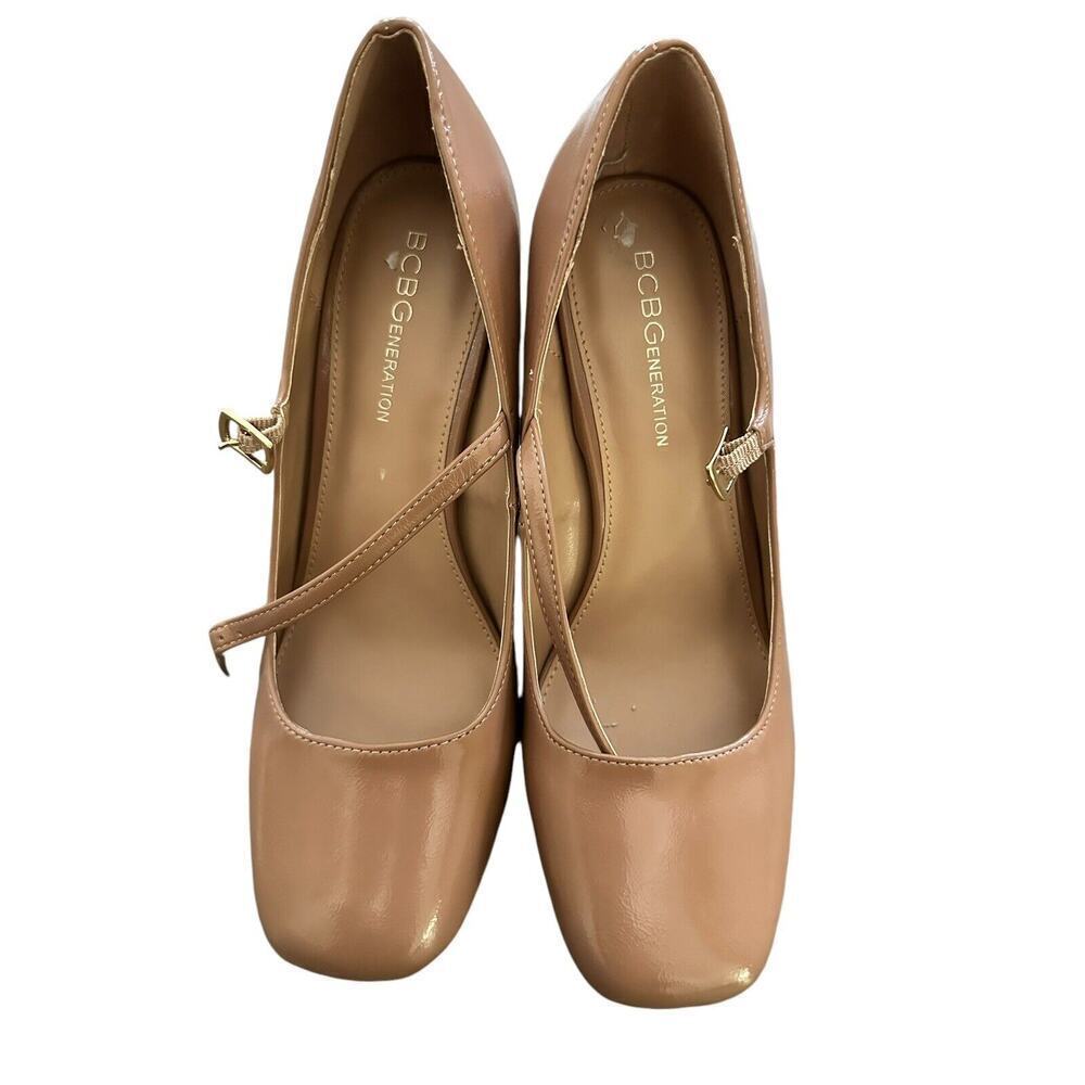 BCBGeneration Women's Dannie Mary Jane Platform Pumps - Tan - Size 7.5 - New - Picture 2 of 11